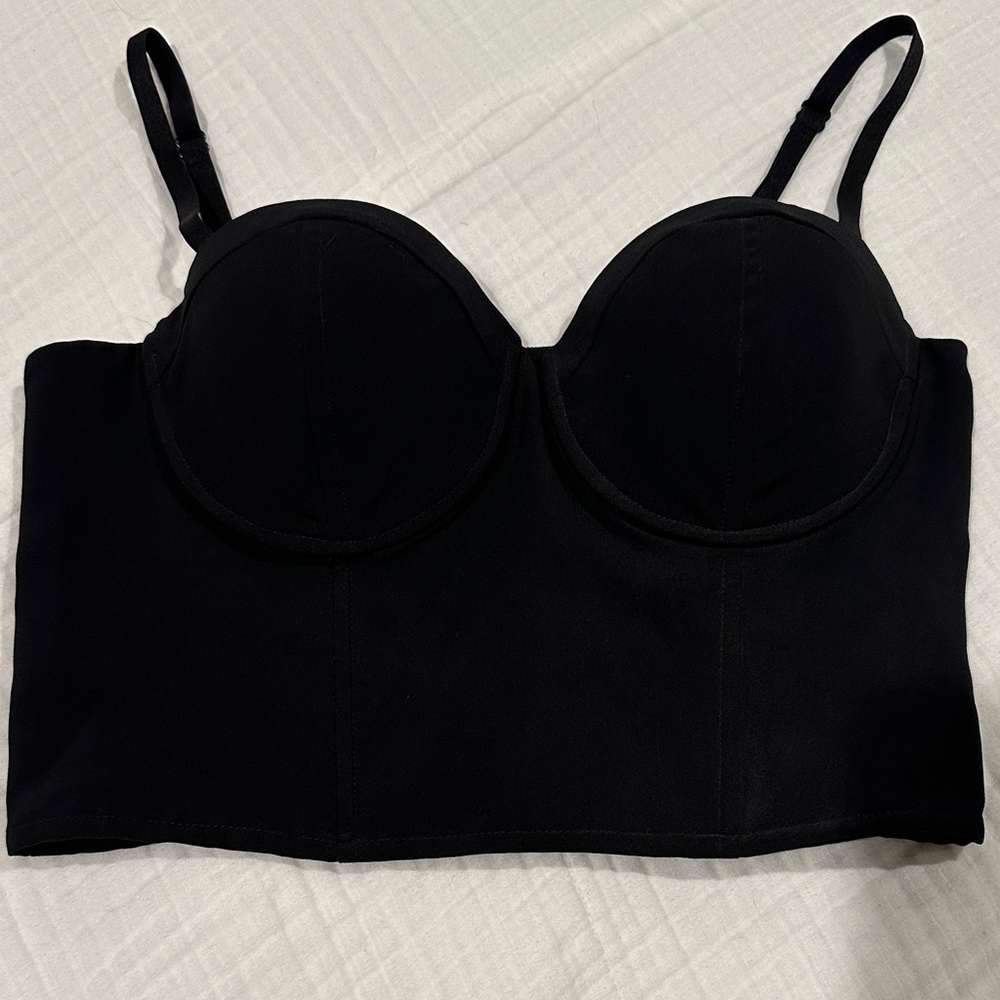 Guess Black Women's Bustier Top